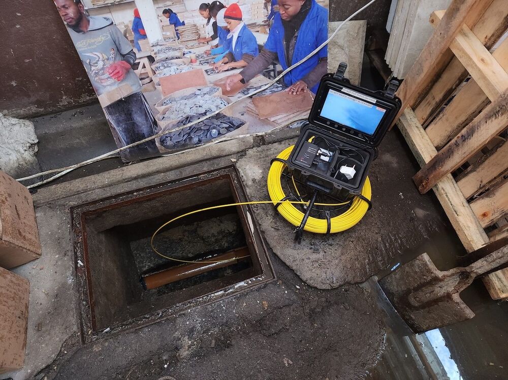 CCTV drain camera inspection