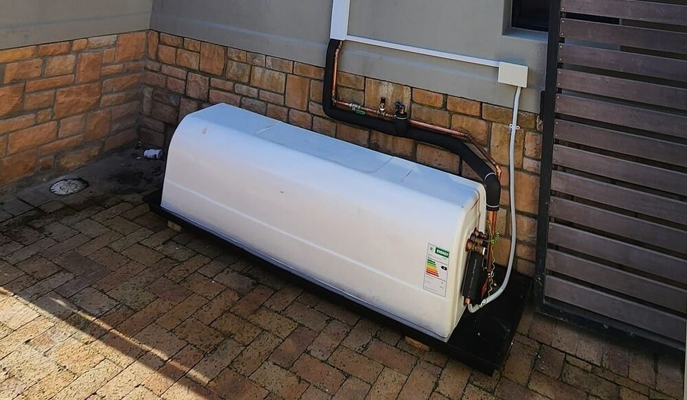 Newly installed geyser on a Cape Town home